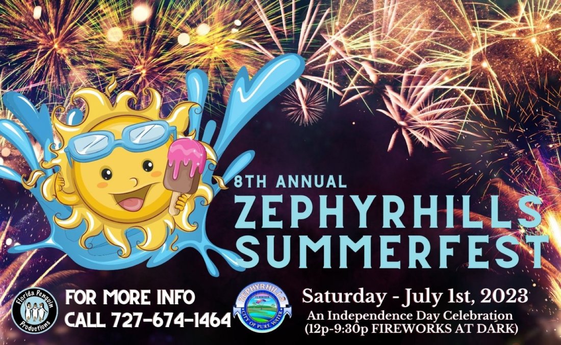 8th Annual Zephyrhills Summerfest Fireworks , Zephyr Park, Zephyrhills