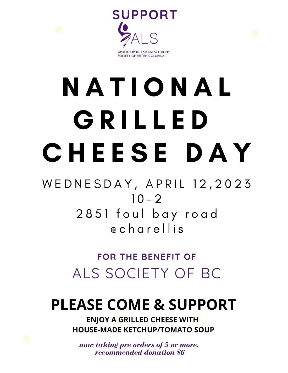 National Grilled Cheese Day! , Charelli's , Victoria, April 12 2023
