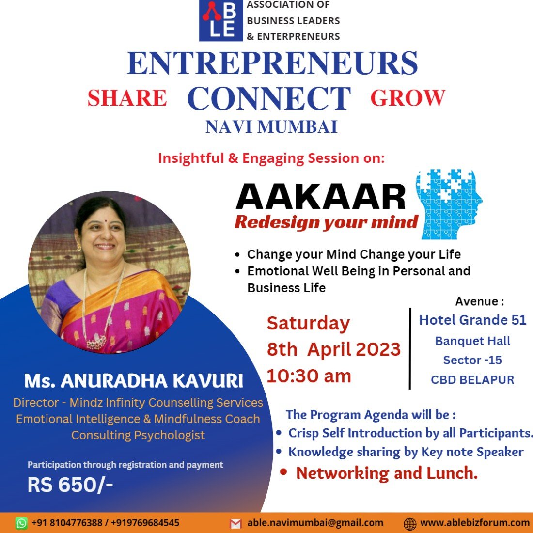 Business Networking & Insightful Session followed with Lunch, Hotel