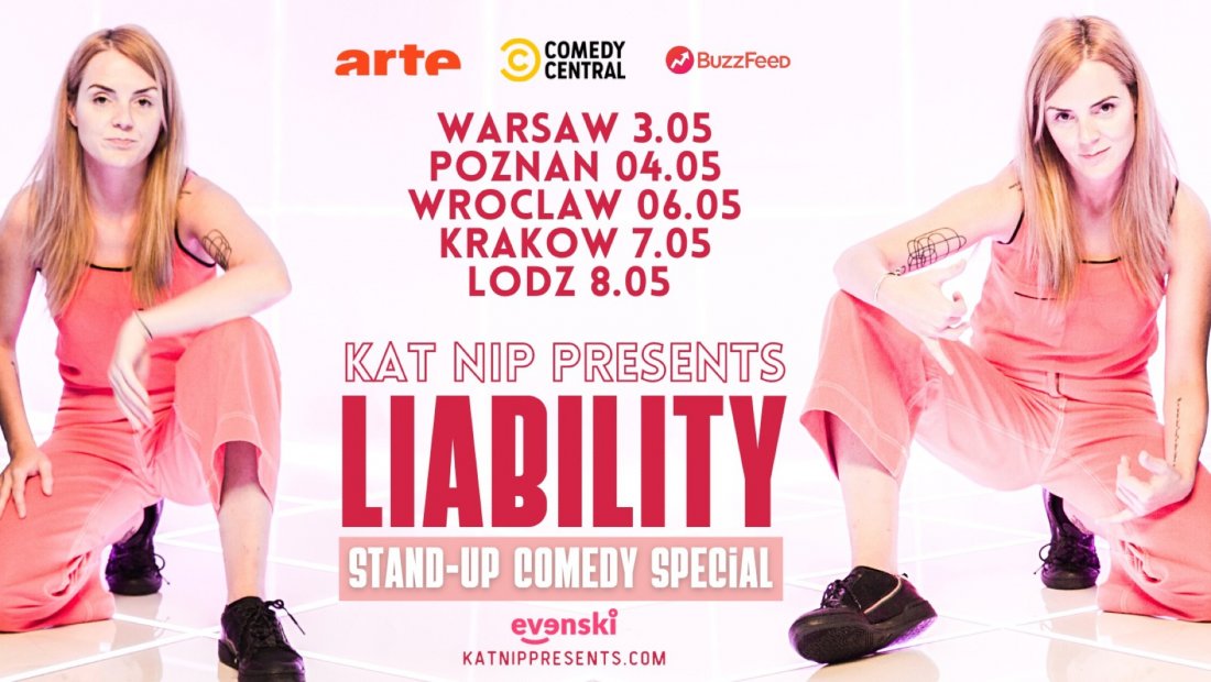 English Stand Up Comedy Kat Nip LIABILITY Poznan Klub Muzyczny Pod Minog Poznan May 4 
