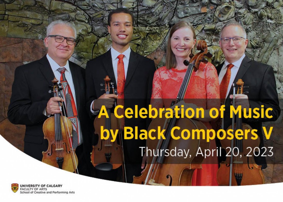 A Celebration of Music by Black Composers V, Rozsa Centre, Calgary