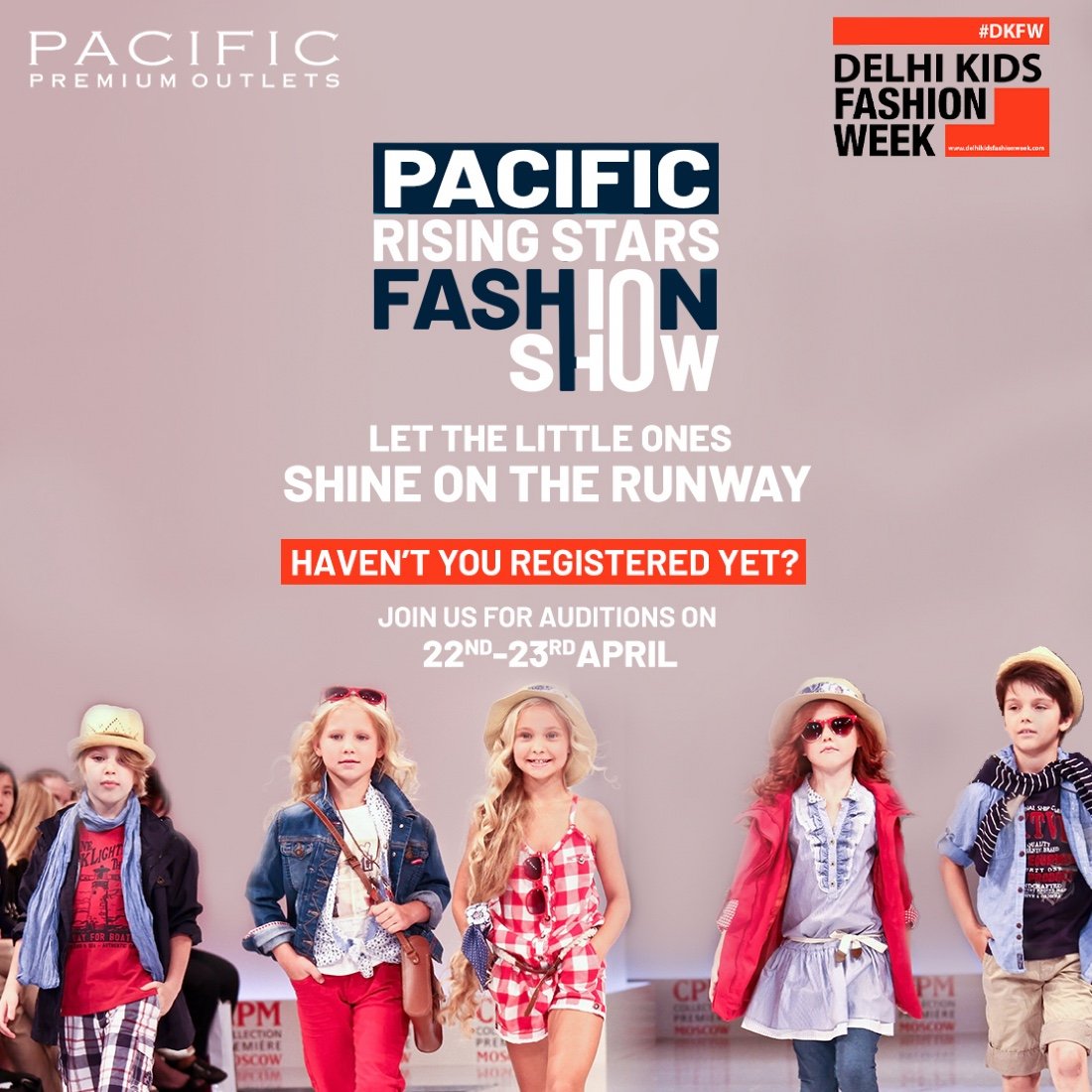 Kids Fashion Show Auditions Pacific Premium Outlets Mall Jasola