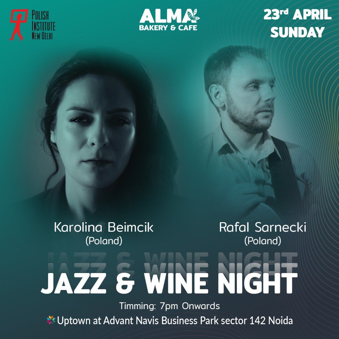 Jazz & Wine, ALMA BAKERY CAFE , Noida, 23 April 2023 AllEvents.in