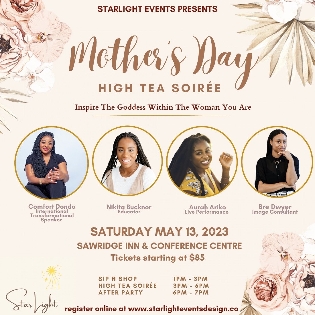 Mothers Day High Tea Soirée, Sawridge Inn & Conference Centre, Edmonton