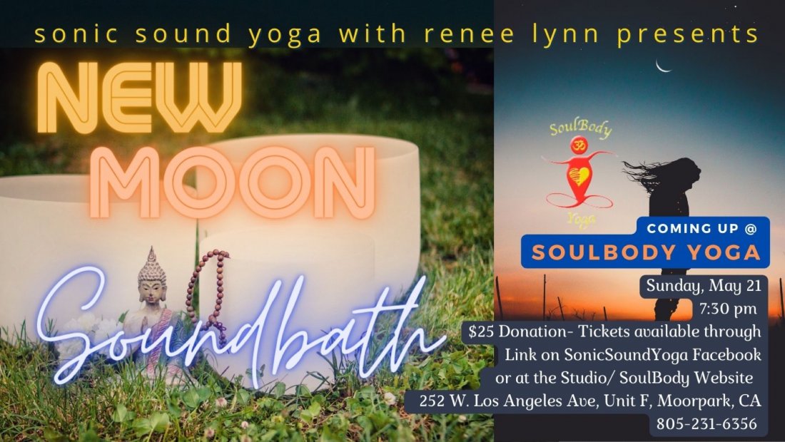 Celebrate the New Moon of MAy 2023 with a Soundbath Intention to RELAX