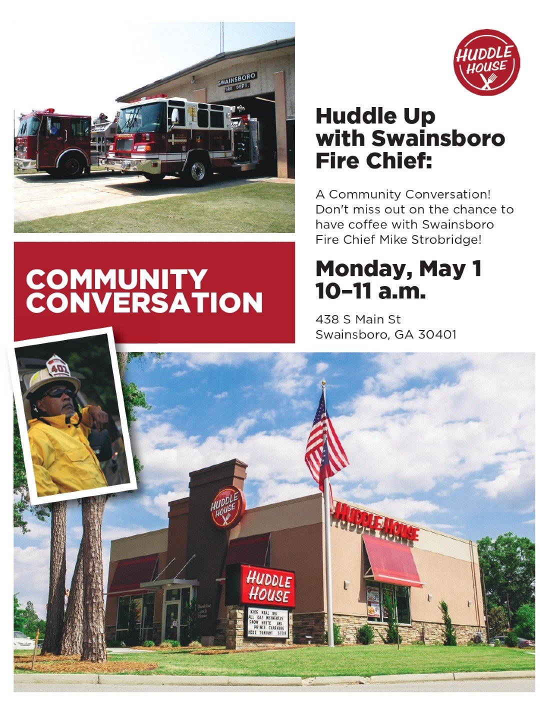 Huddle Up with Swainsboro Fire Department Chief A Community