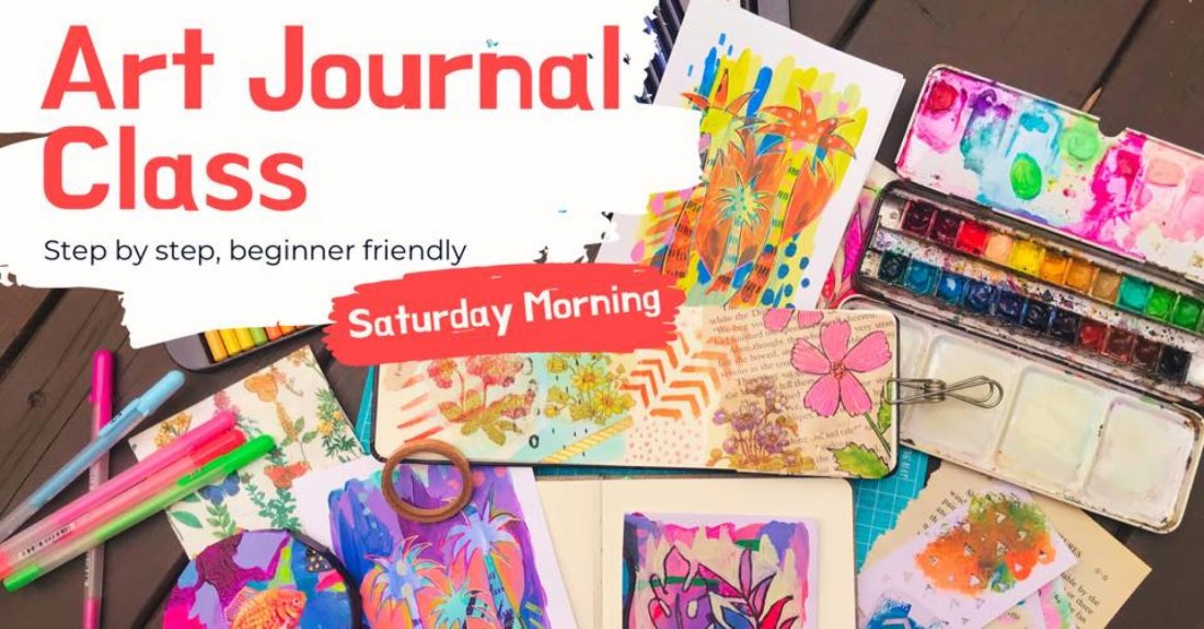 Art Journal Class by Mieko, Spanish Village Art Center, San Diego, 13