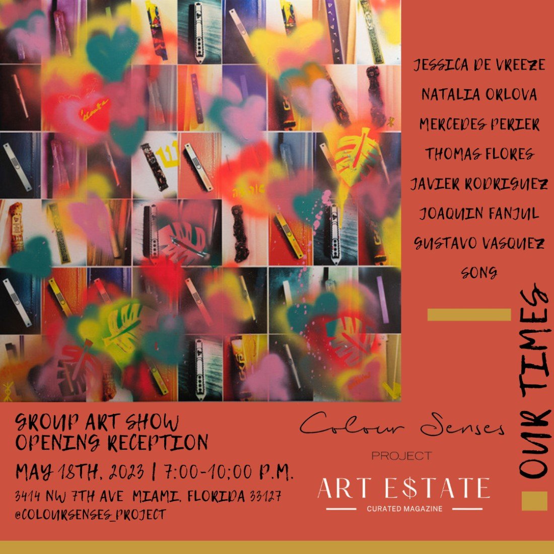 Our Times, Art Exhibition., Colour Senses Project, Miami, May 18 2023
