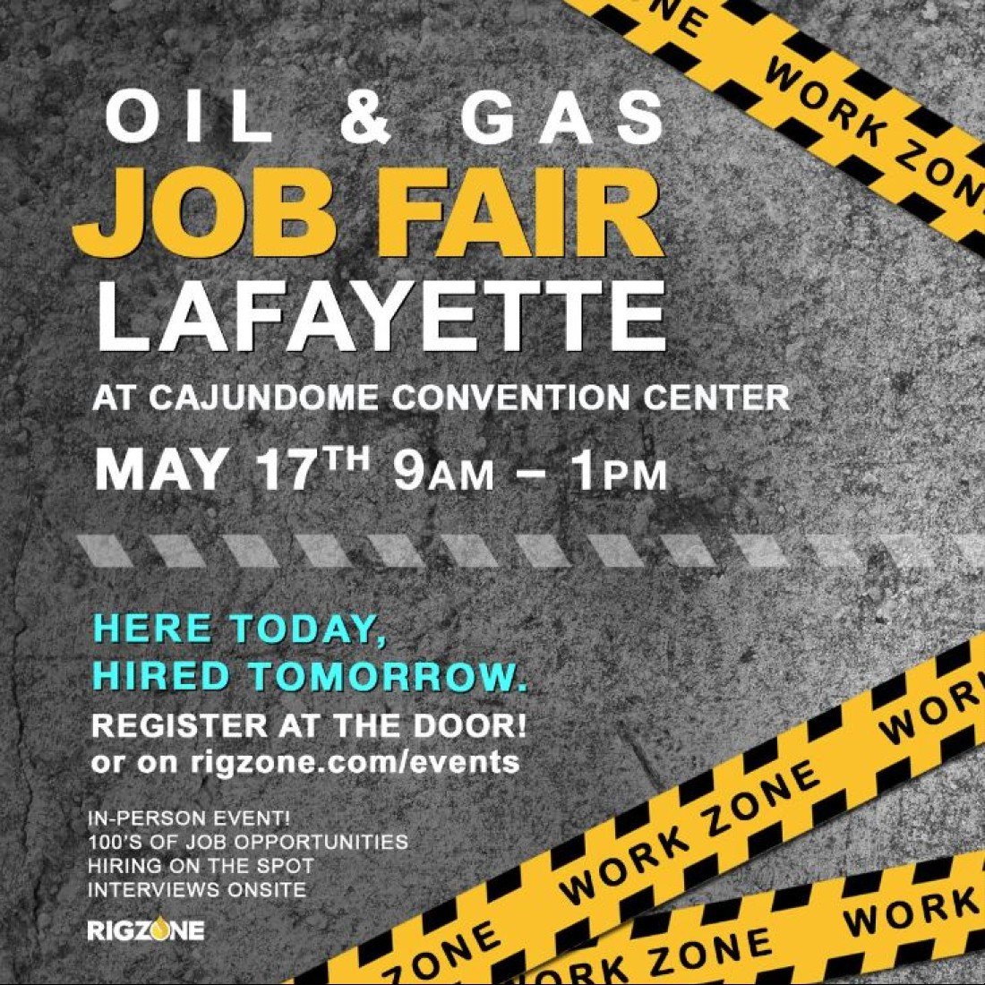 Louisiana, Texas, GOM Oil & Gas Jobs Fair May 17th, Cajundome