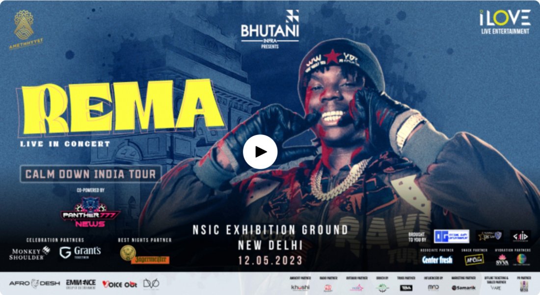 Rema India Tour Delhi, NSIC Exhibition Ground, New Delhi, 12 May 2023