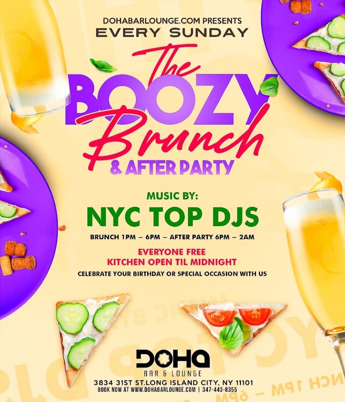 The Boozy Brunch at Doha Bar Lounge , Doha Bar Lounge, Long Island City, 21 May to 25 June