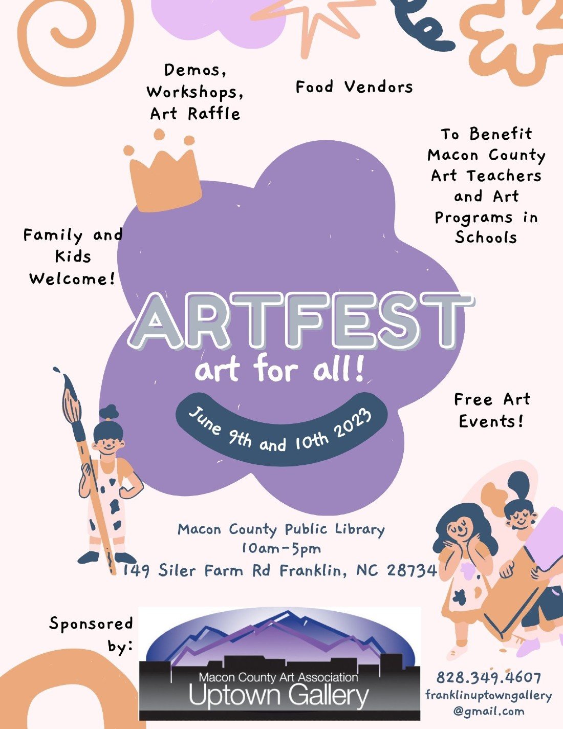 Macon County Art Association Artfest 2023, Macon County Public Library