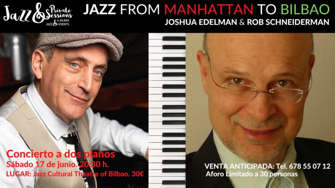 Jazz Private Session. Joshua Edelman & Rob Schneiderman 2 pianos ...