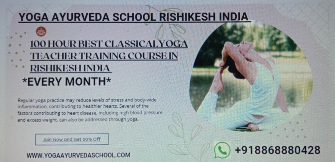 100 Hour Best classical Yoga Teacher Training in Rishikesh, India, Yoga