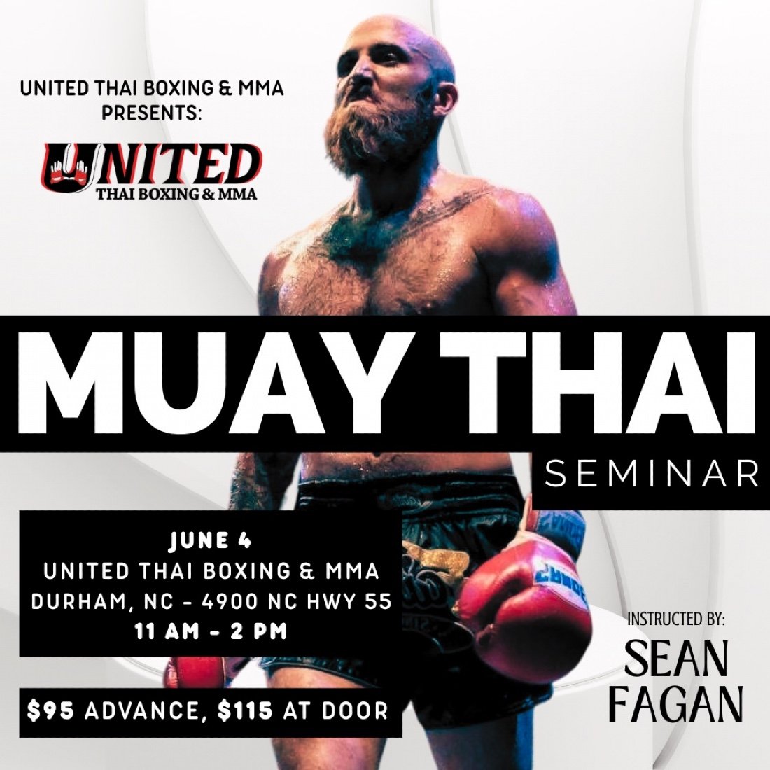 Thai Boxing Sean Fagan “Muay Thai Guy” Seminar Durham, United Thai