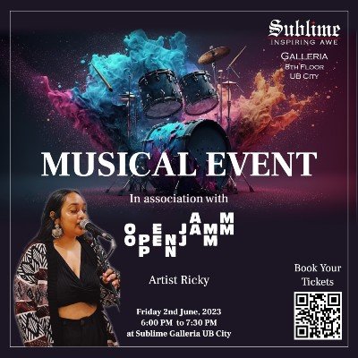 Jazz & Pop Musical Event by Artist Ricky, Sublime Galleria, Bangalore ...