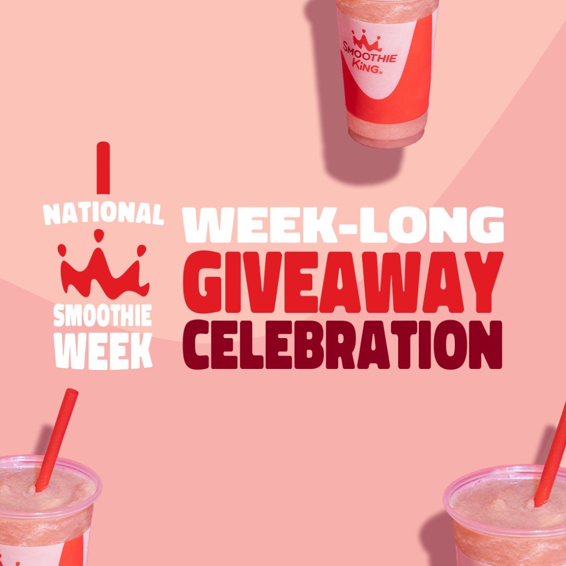 Smoothie King Offers WeekLong Sweepstakes for National Smoothie Day
