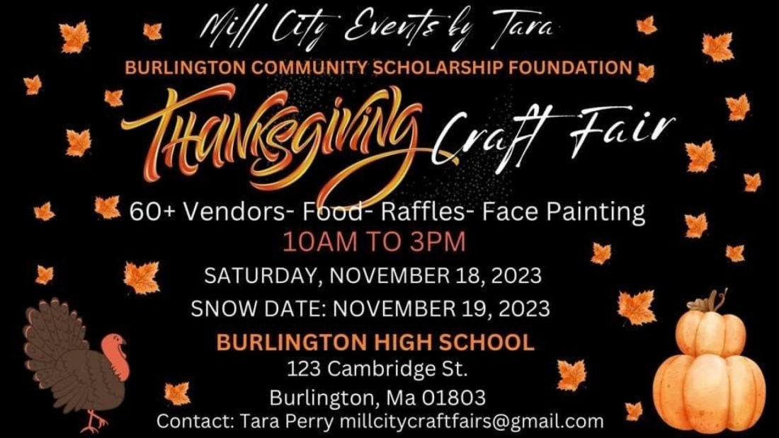 Burlington Community Scholarship Foundations Thanksgiving Craft Fair