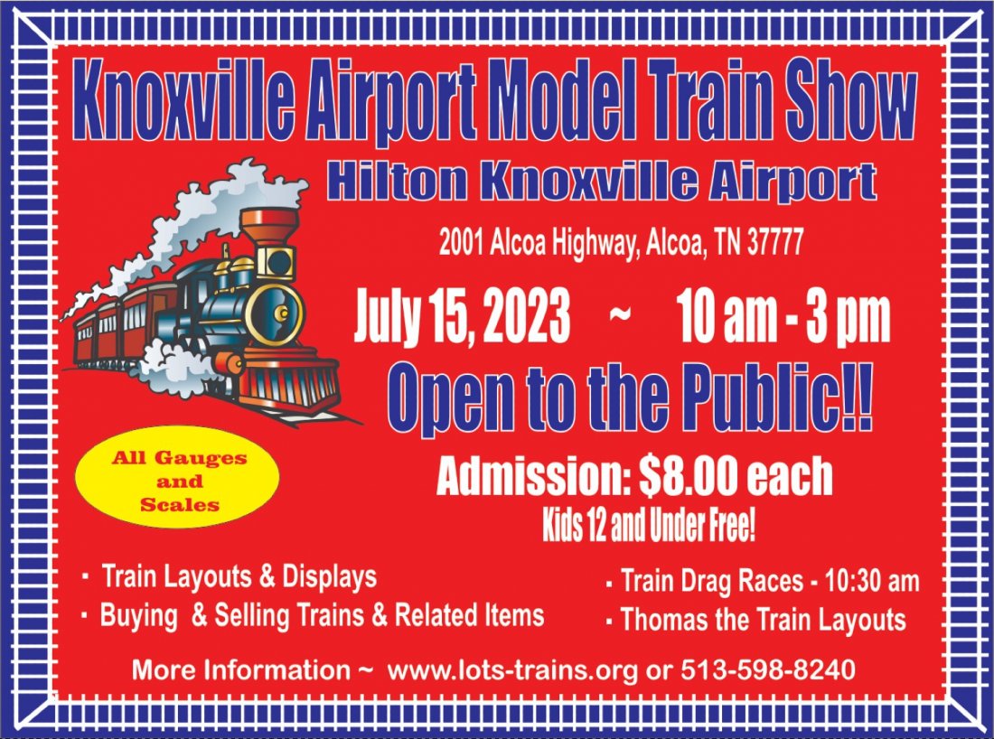 Knoxville Airport Model Train Show, Hilton Knoxville Airport, Alcoa, 15
