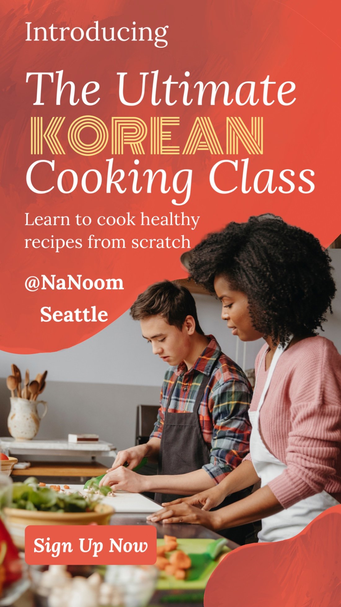 Korean Cooking Class Japchae Making, NaNoom Seattle for Korean