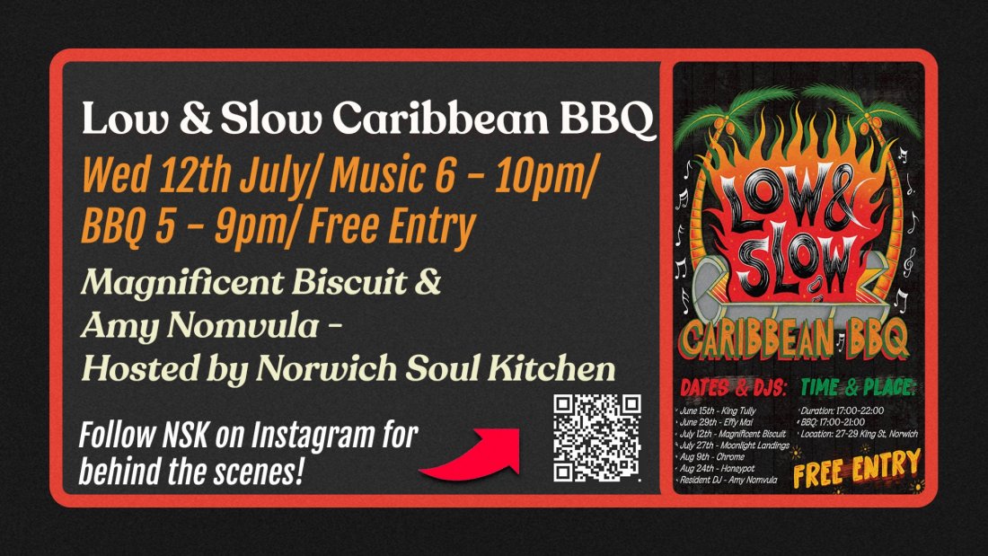 Norwich Soul Kitchen BBQ Low & Slow w/ Magnificent Biscuit & Amy
