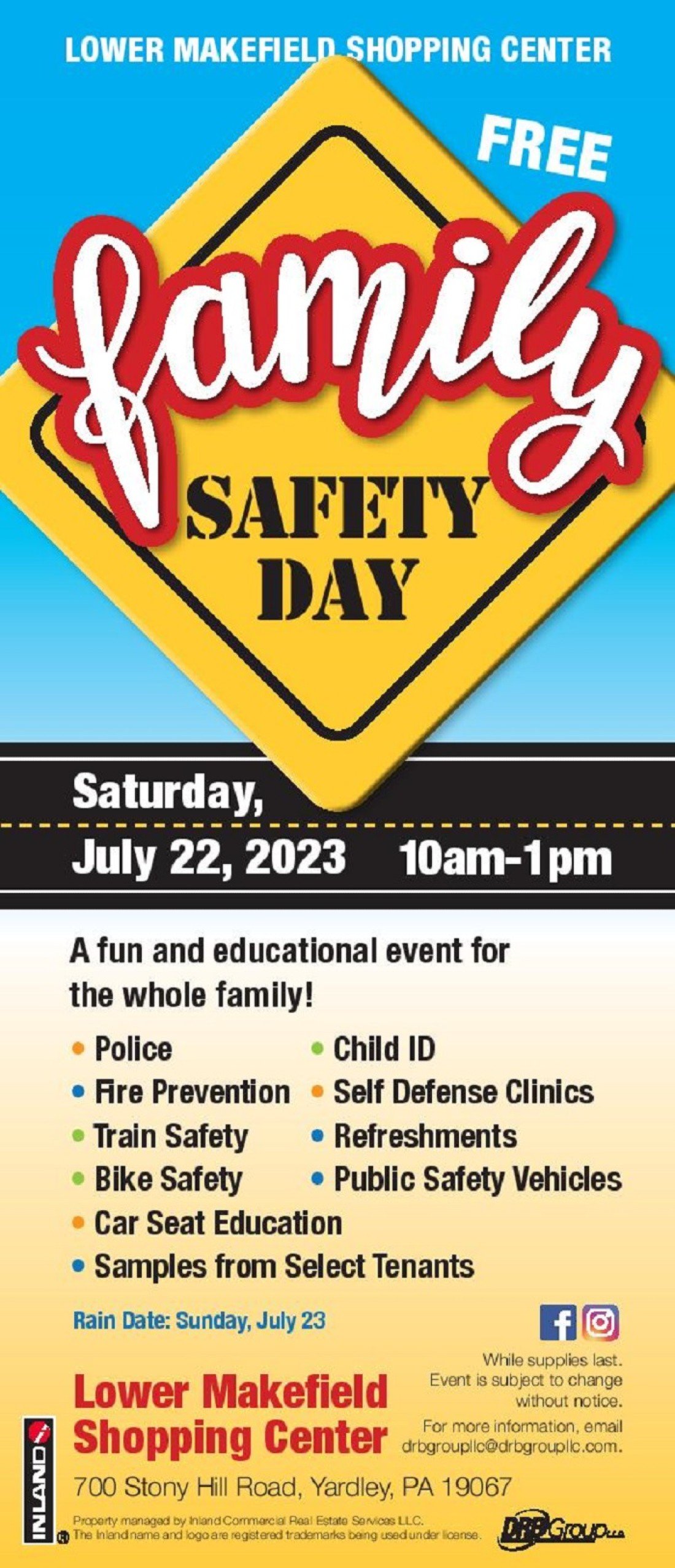 Family Safety Day at the Lower Makefield Shopping Center, Lower