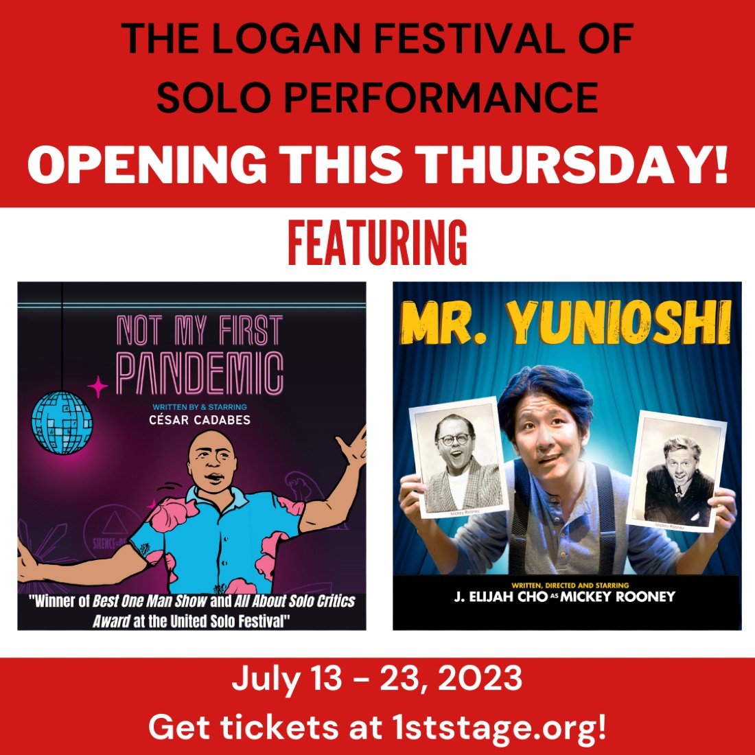 The Logan Festival of Solo Performance Tickets, 1st Stage Theater