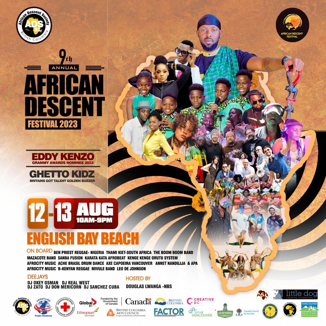 AFRICAN DESCENT FESTIVAL 2023., English Bay Beach, Beach Avenue