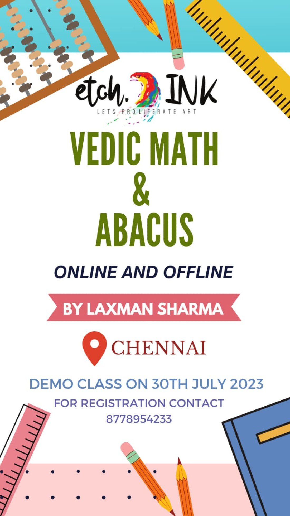 Art Classes in Chennai, Sowcarpet, Chennai, 30 July to 30 August