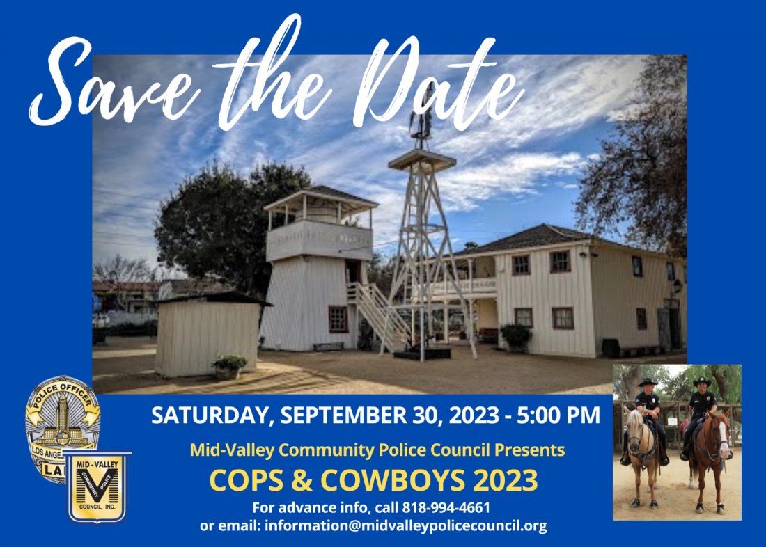 2023 Mid Valleys Cops & Cowboys Gold Star Awards, Leonis Adobe Museum
