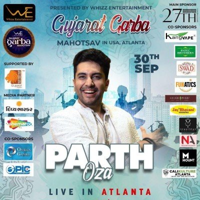 Parth Oza Live in Atlanta 2023- Gujarat Garba Mahotsav Tickets, Ambaji ...