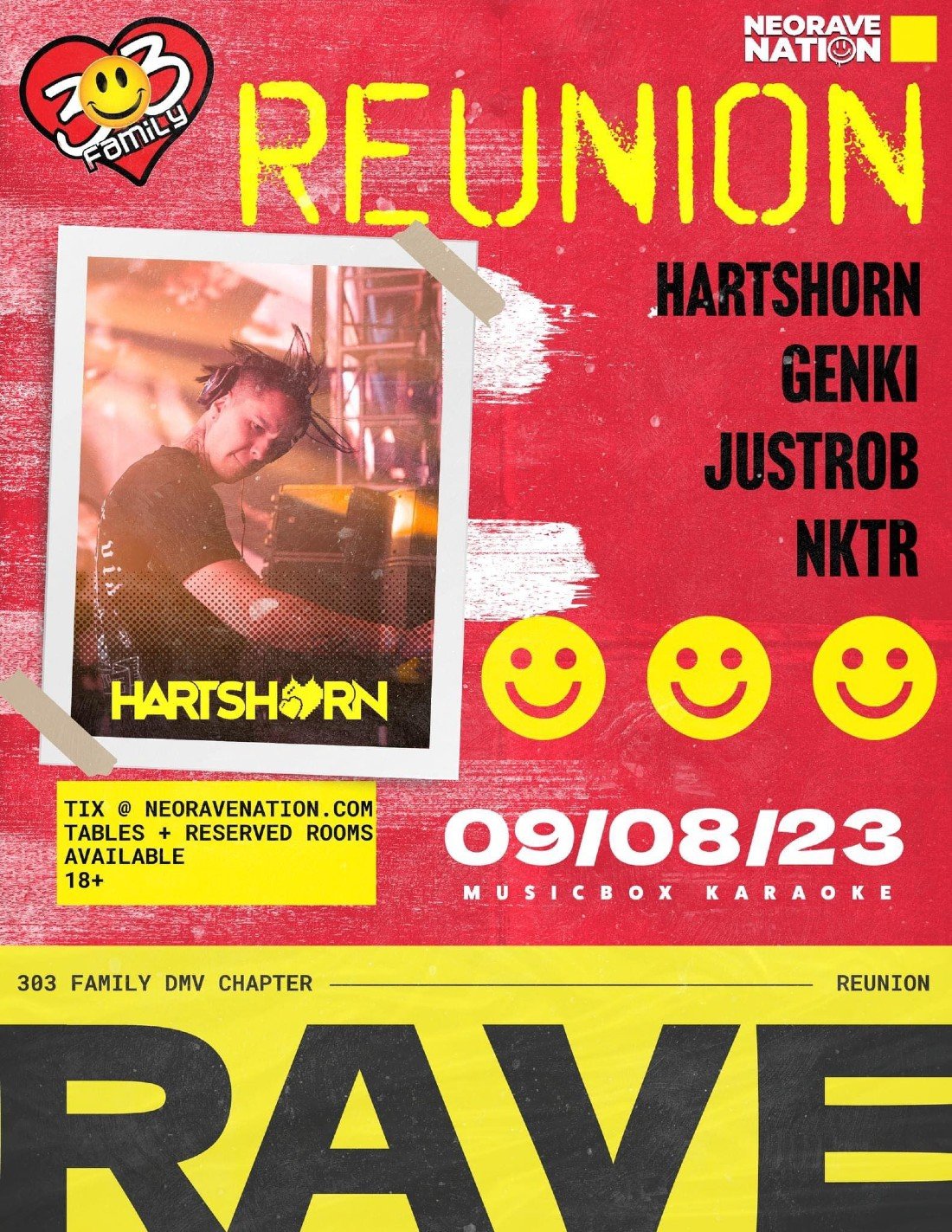 303 Family Reunion featuring Hartshorn Tickets, Musicbox Karaoke, Falls