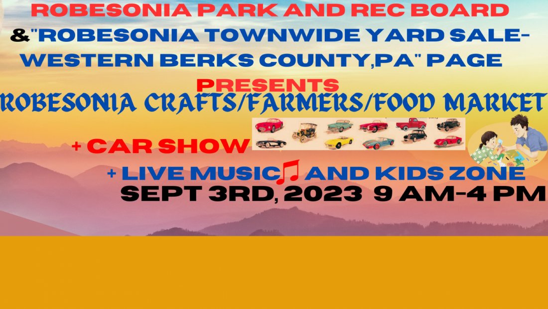 Robesonia Crafts & Farmers Market (part of Labor Day Eve Car Show