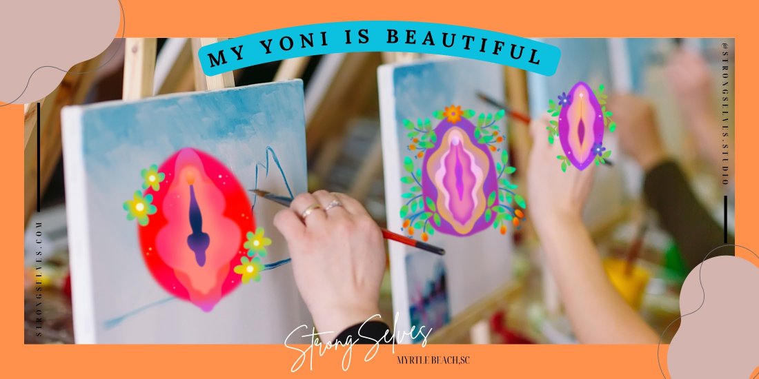 Womens night out!! Sip and Paint Party My Yoni Goddess is Beautiful