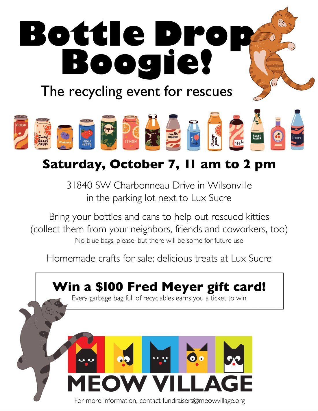 Bottle Drop Boogie, Lux Sucre Bakery, Wilsonville, October 7 2023