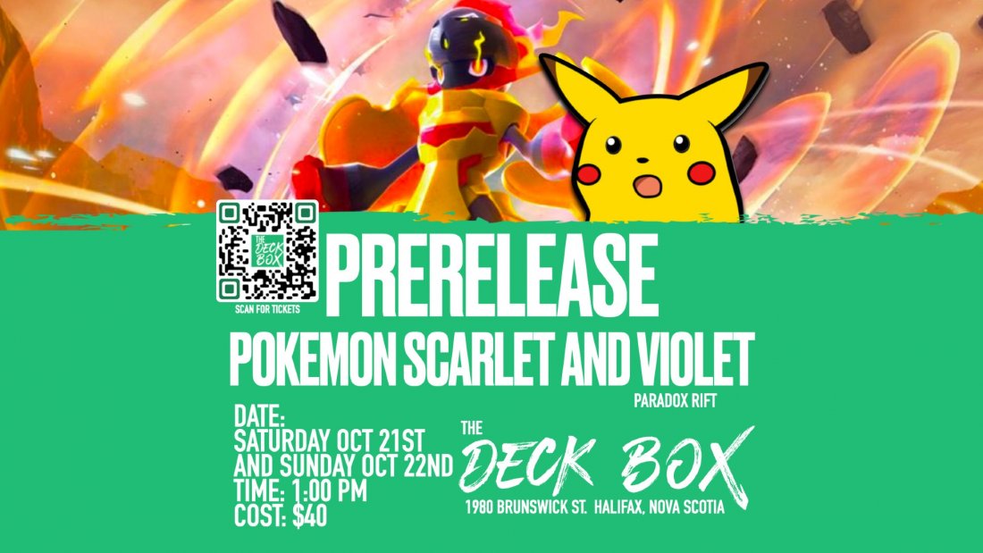 Pokemon Scarlet and Violet Paradox Rift Prerelease! at the Deck Box