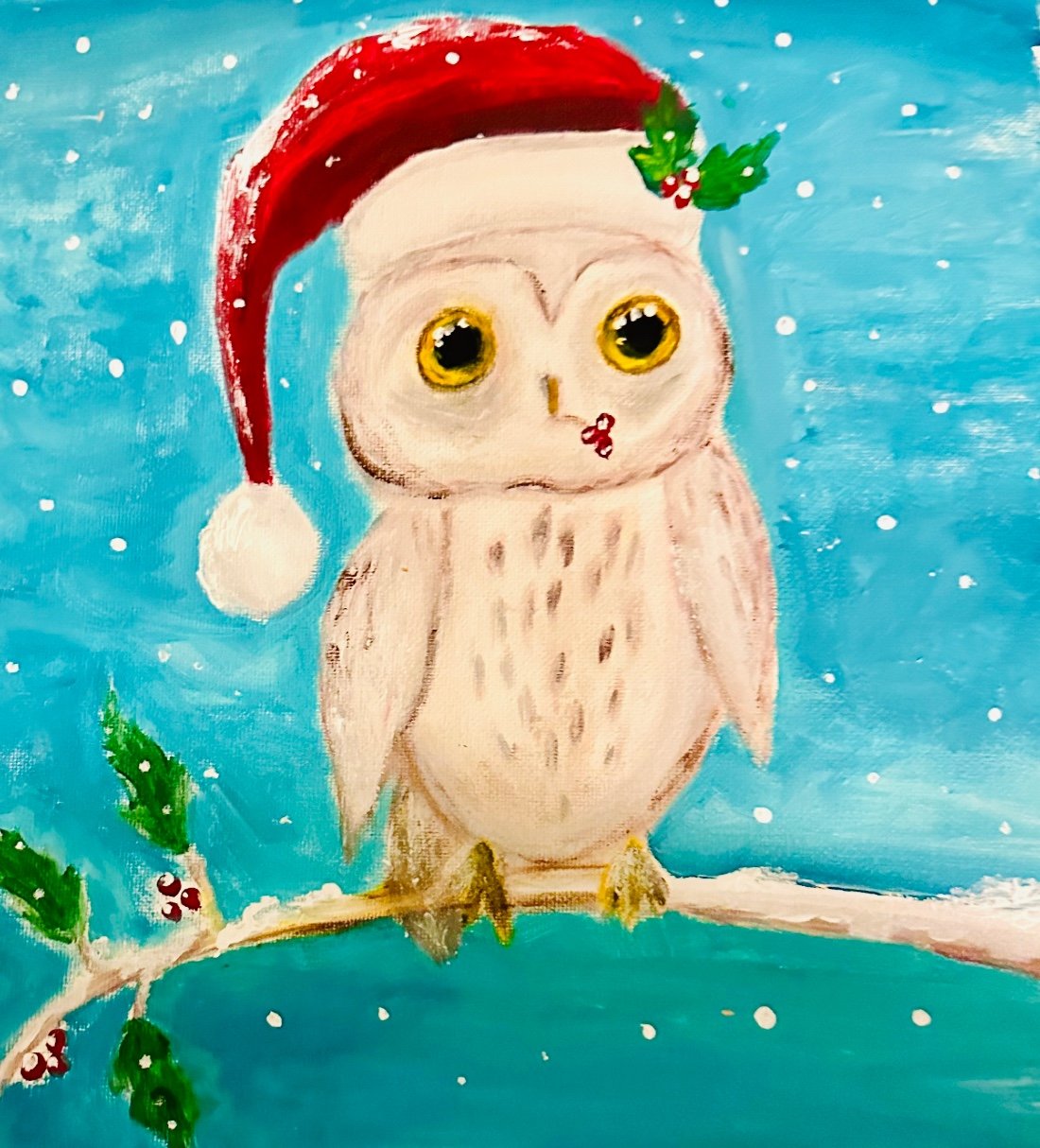 Holiday Owl Paint , Skyland Pub , Troutdale, 11 December 2023
