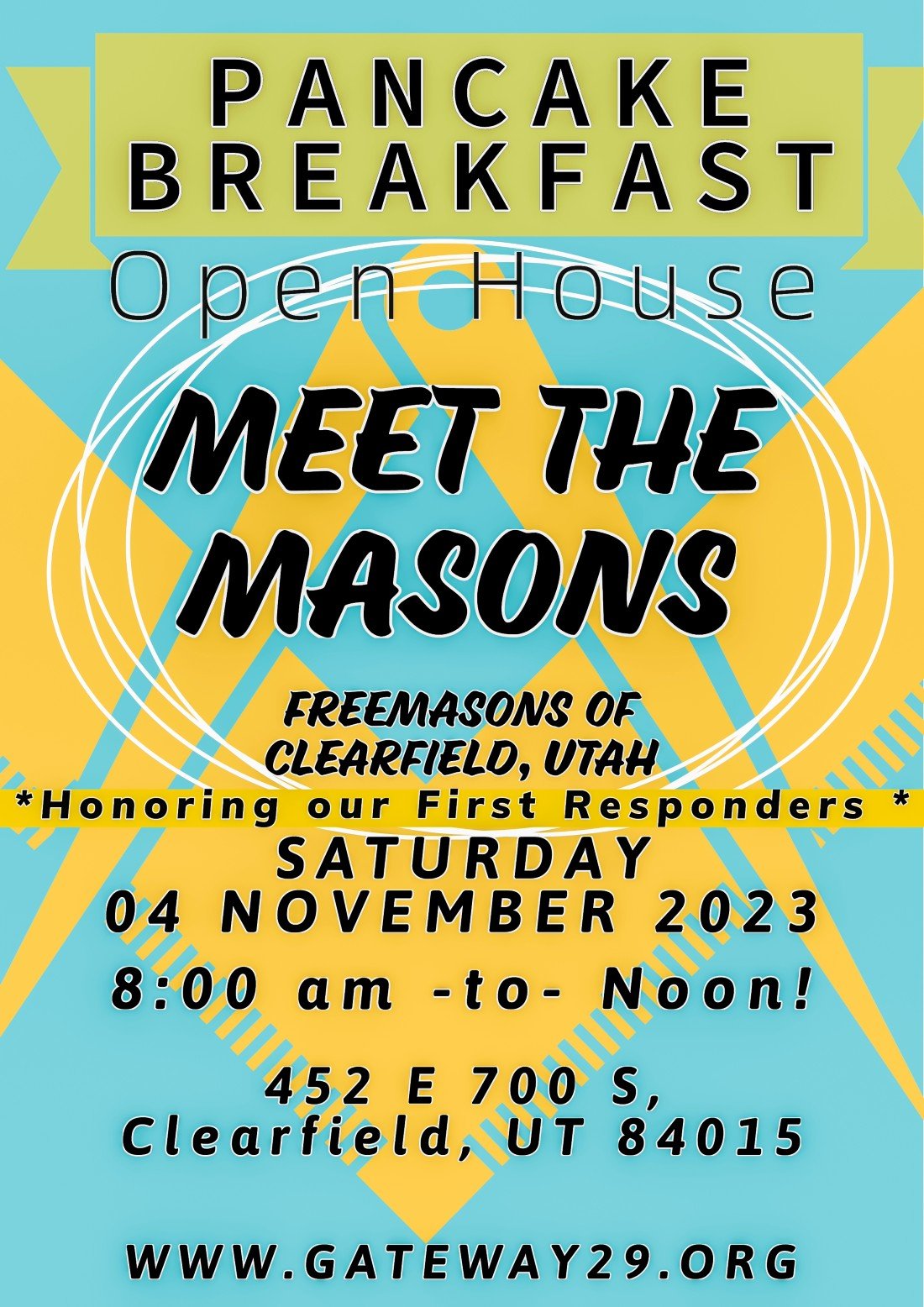 MEET THE MASONS, Gateway Masonic Lodge No.29, Clearfield, November 4