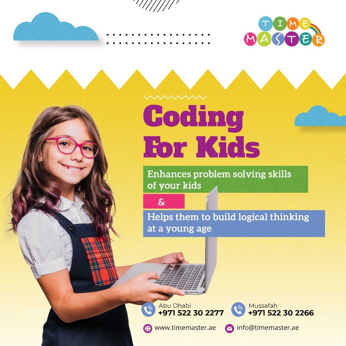 Coding For Kids in Abu Dhabi & Mussafah, Time Master Skill Development