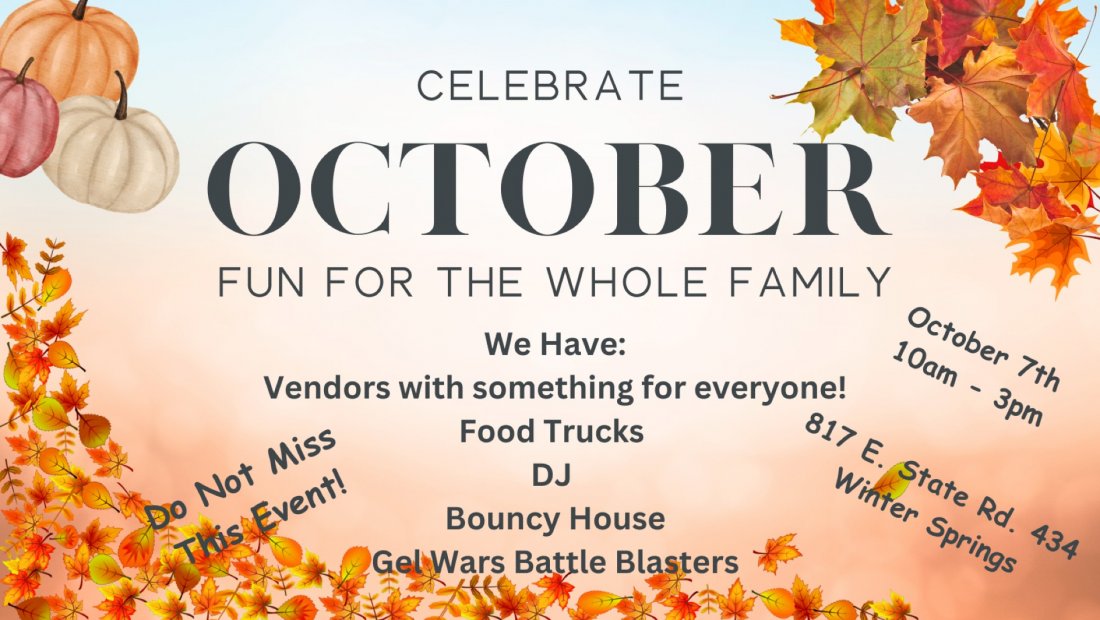 Celebrate October Event, 817 East State Road 434, Winter Springs, FL
