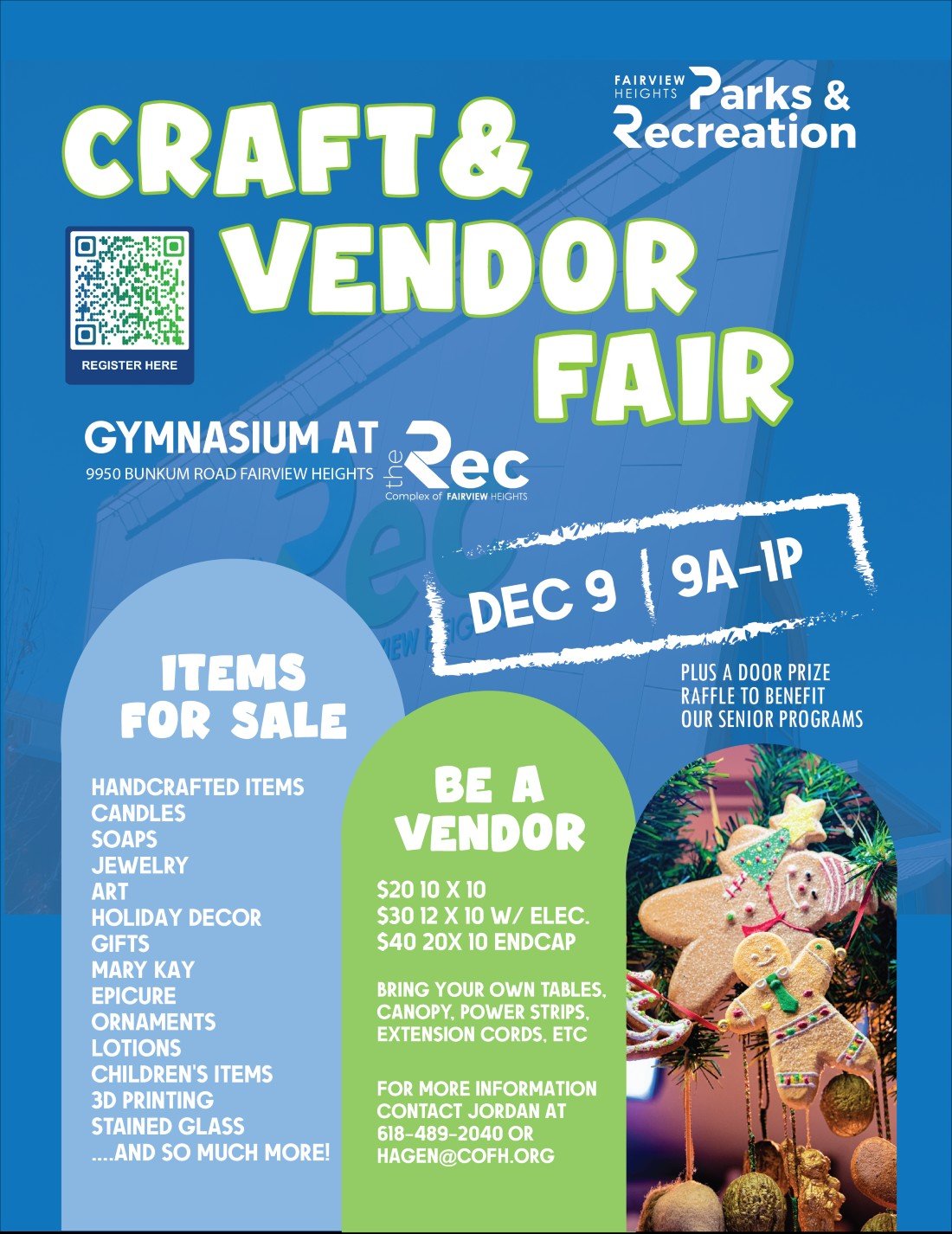 Fairview Heights Parks & Rec Craft & Vendor Fair, The REC, Fairview
