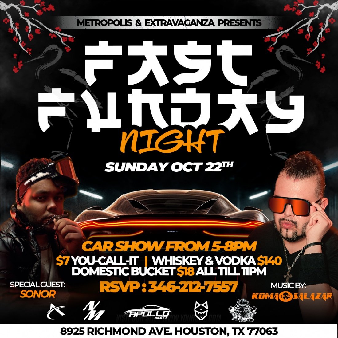 FAST FUNDAY M&E A DAY & NIGHT EVENT , Metropolis & Extravaganza