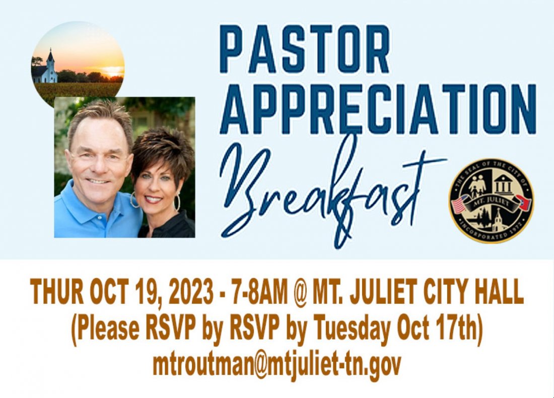 Pastor Appreciation Breakfast Mt. Juliet City Hall, Mt Juliet City Offices, Mount Juliet, 19