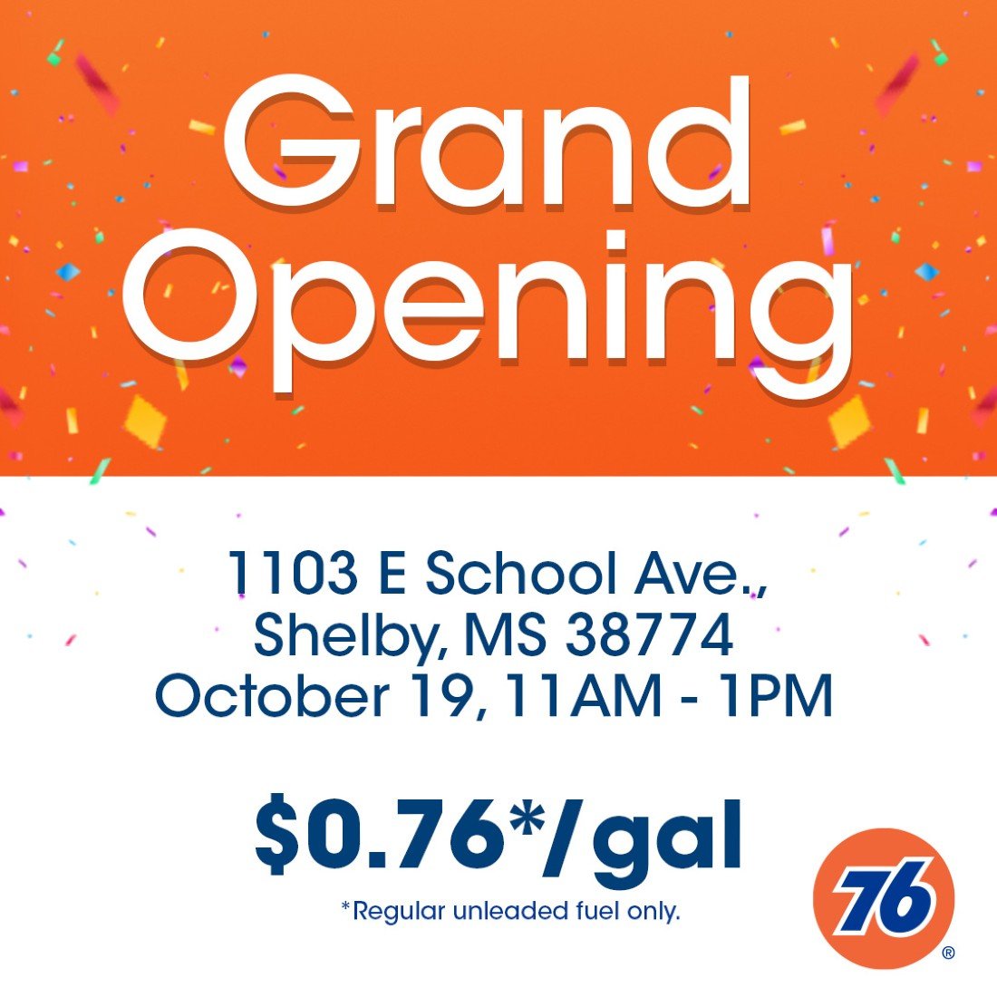 76® Gas Station & Alexs Shelby Truck Stop Grand Opening, 76 Gas Station