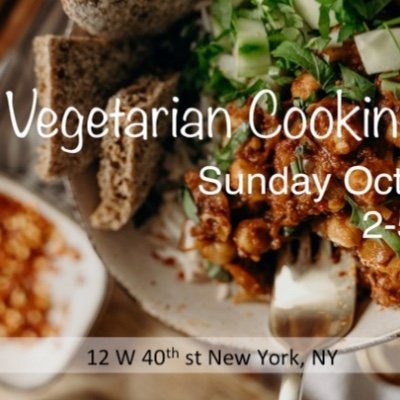 Free Vegetarian Cooking Class Tickets, 12 W 40th St, Manhattan, October