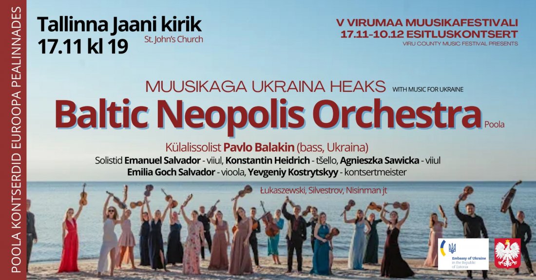 The presentation concert of Virumaa Festival “Music for Ukraine
