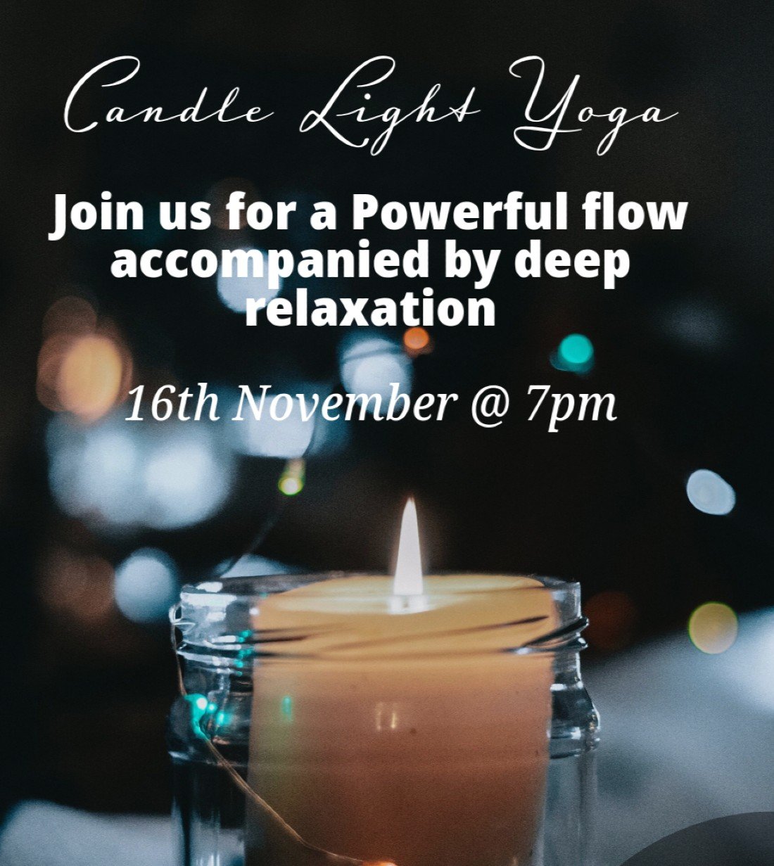 Yoga and The City Candle Light Power Yoga, QWSTION Store Zürich