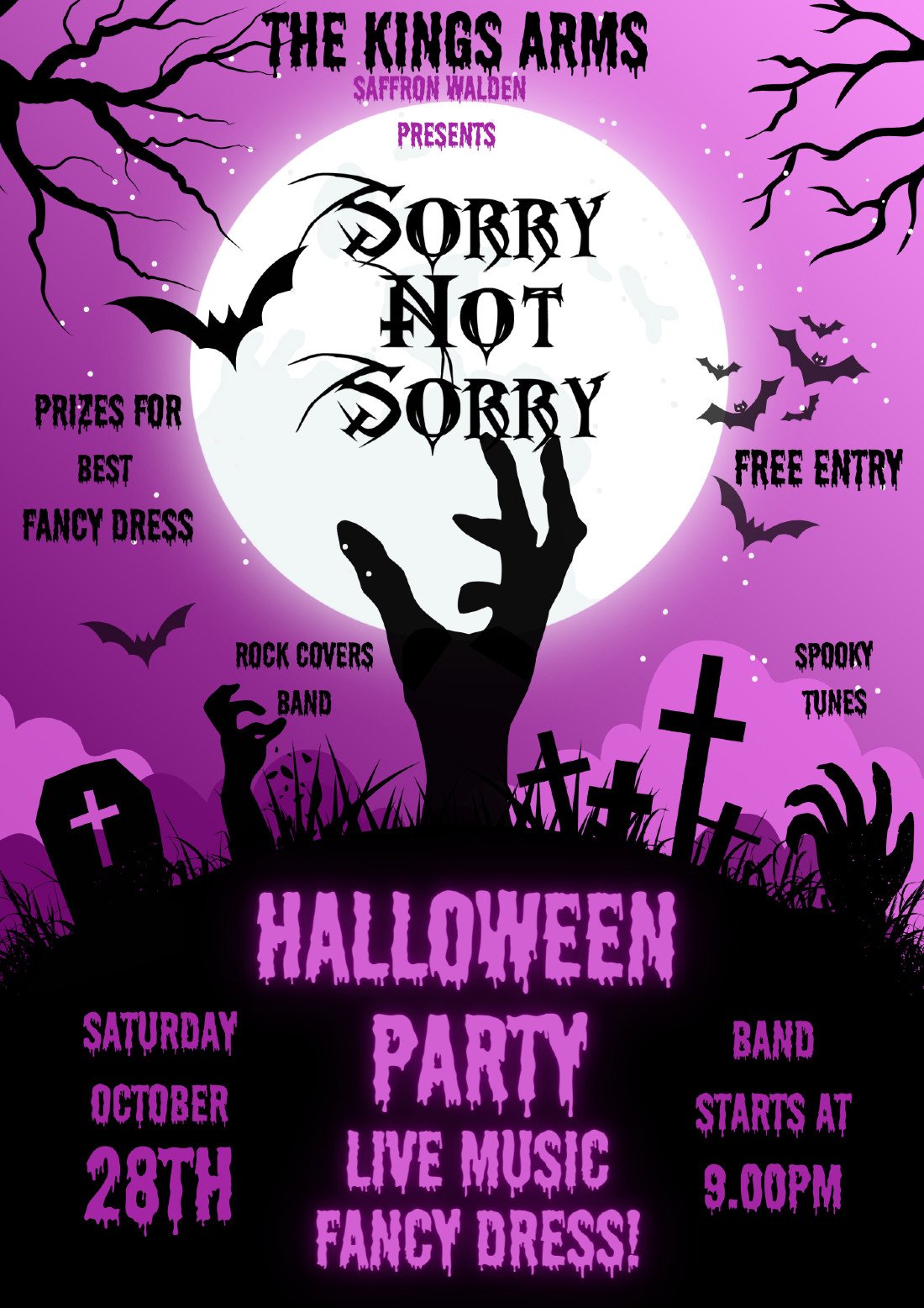 Halloween Party at The Kings Arms Saffron Walden, The Kings Arms