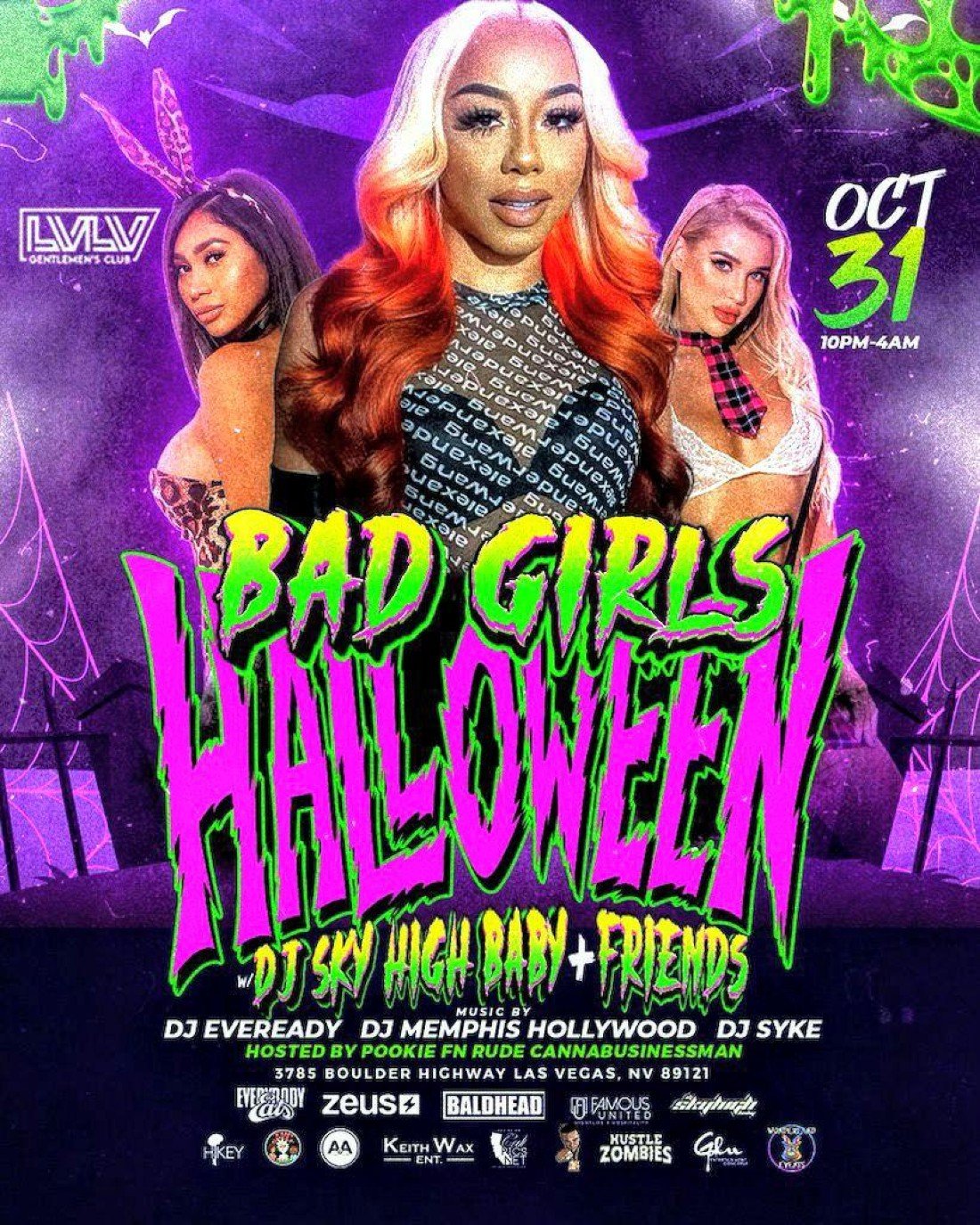 Bad Girls Halloween Las Vegas Zeus Network Baddies West with Dj Sky
