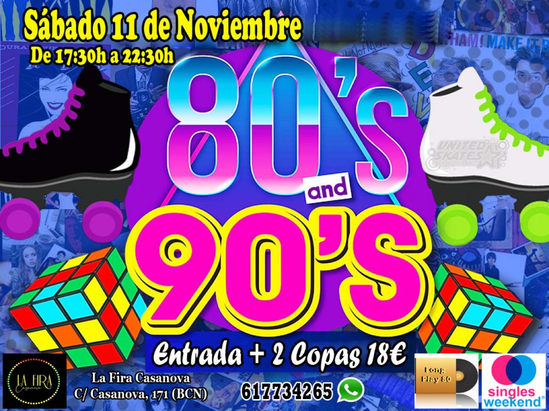 Tardeo 80s and 90s party, La Fira Casanova, Barcelona, 11 November 2023
